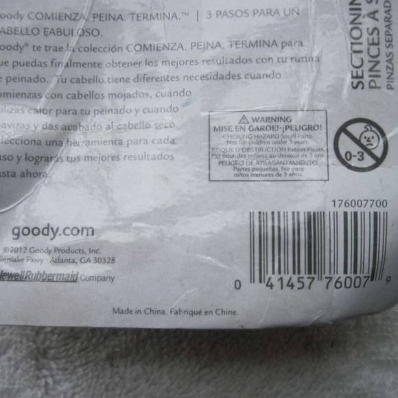 6 Goody Plastic 4 1/2" Sectioning Hair Clips Allergy Fasten Section Secure 2012 - Picture 6 of 16